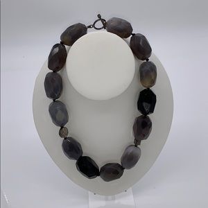 Gray Quartz Necklace